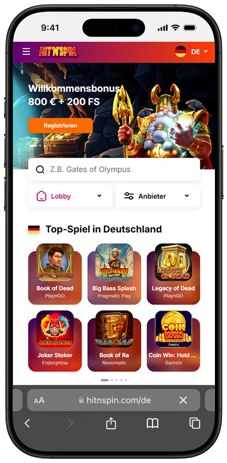HitNSpin App Vorschau